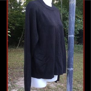 Black sweater with zip back, sz 16